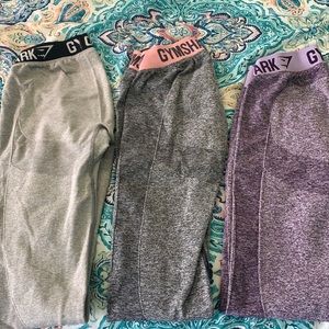 Gymshark Flex Leggings x3